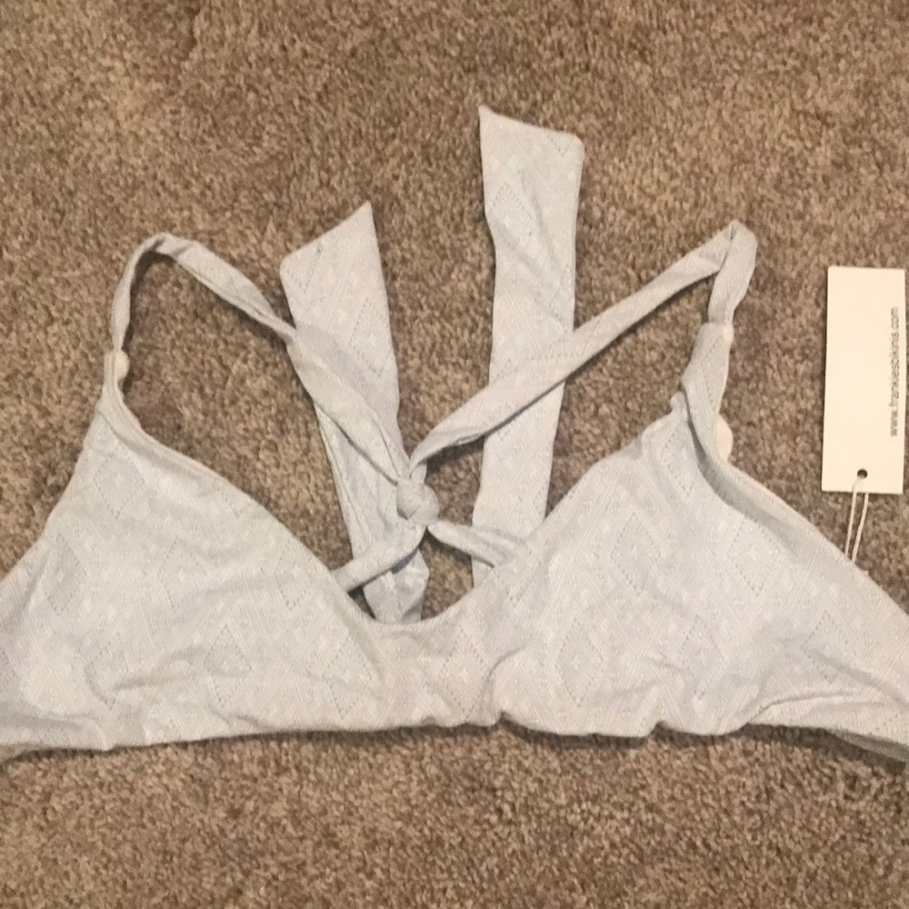Frankie’s Bikinis Malibu Bikini Top chambray med